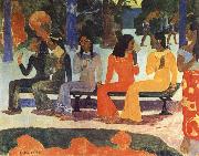 Paul Gauguin We Shall not go to market Today France oil painting artist